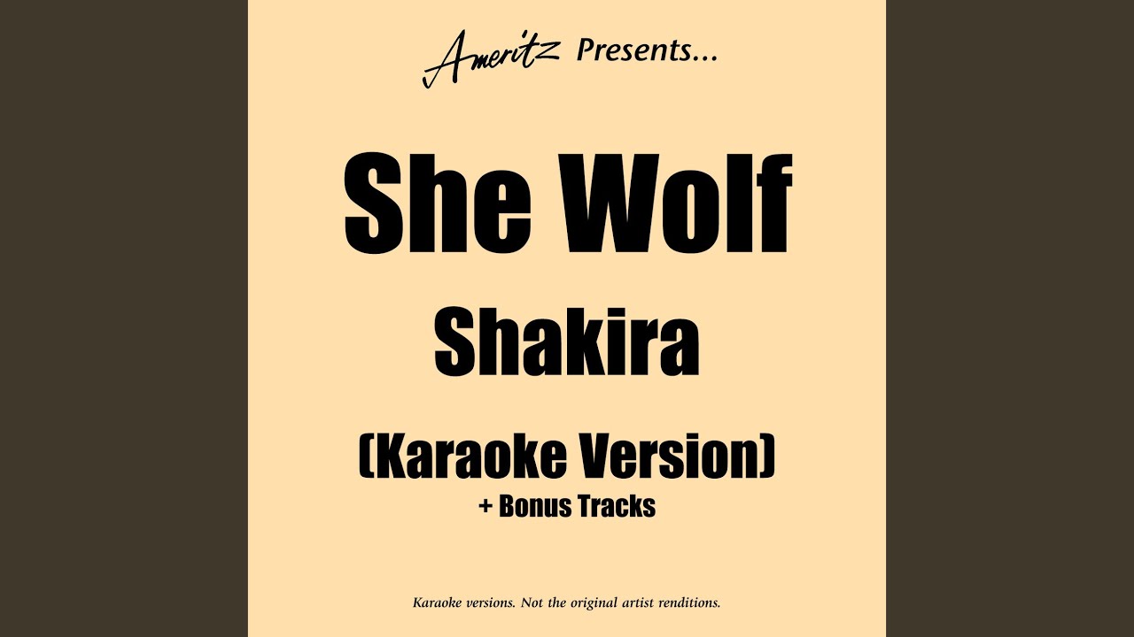 She Wolf (In The Style Of Shakira)