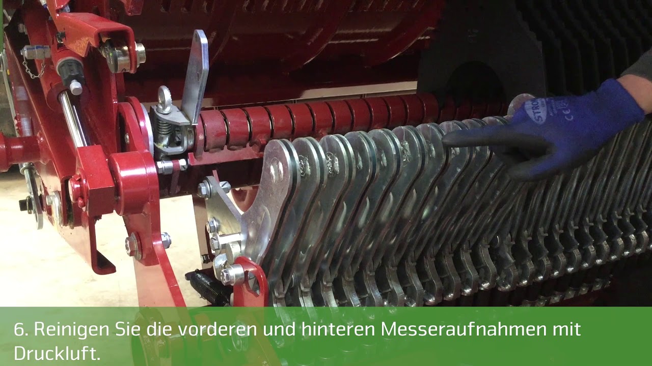 Strautmann Tutorial - Messerwechsel Wartung Rotorladewagen Exact-Cut-Schneidwerk 220 08 DE