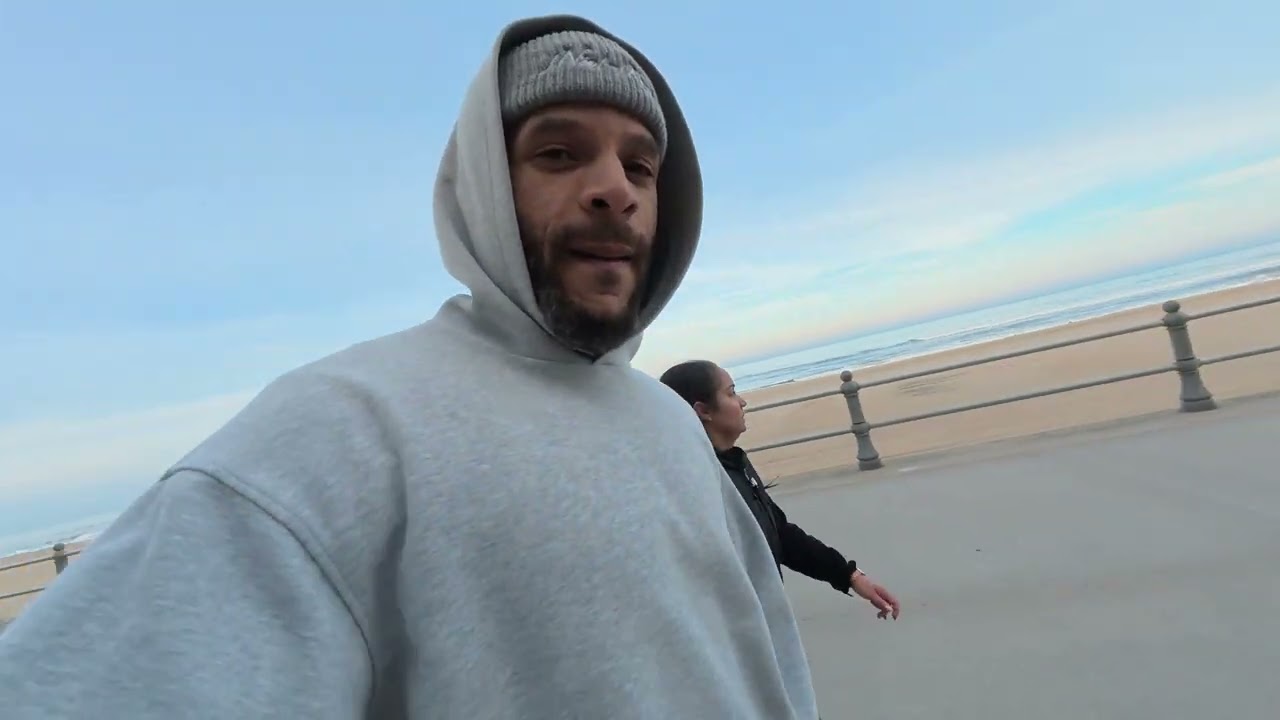 Two Mile Walk At The Oceanfront Today...