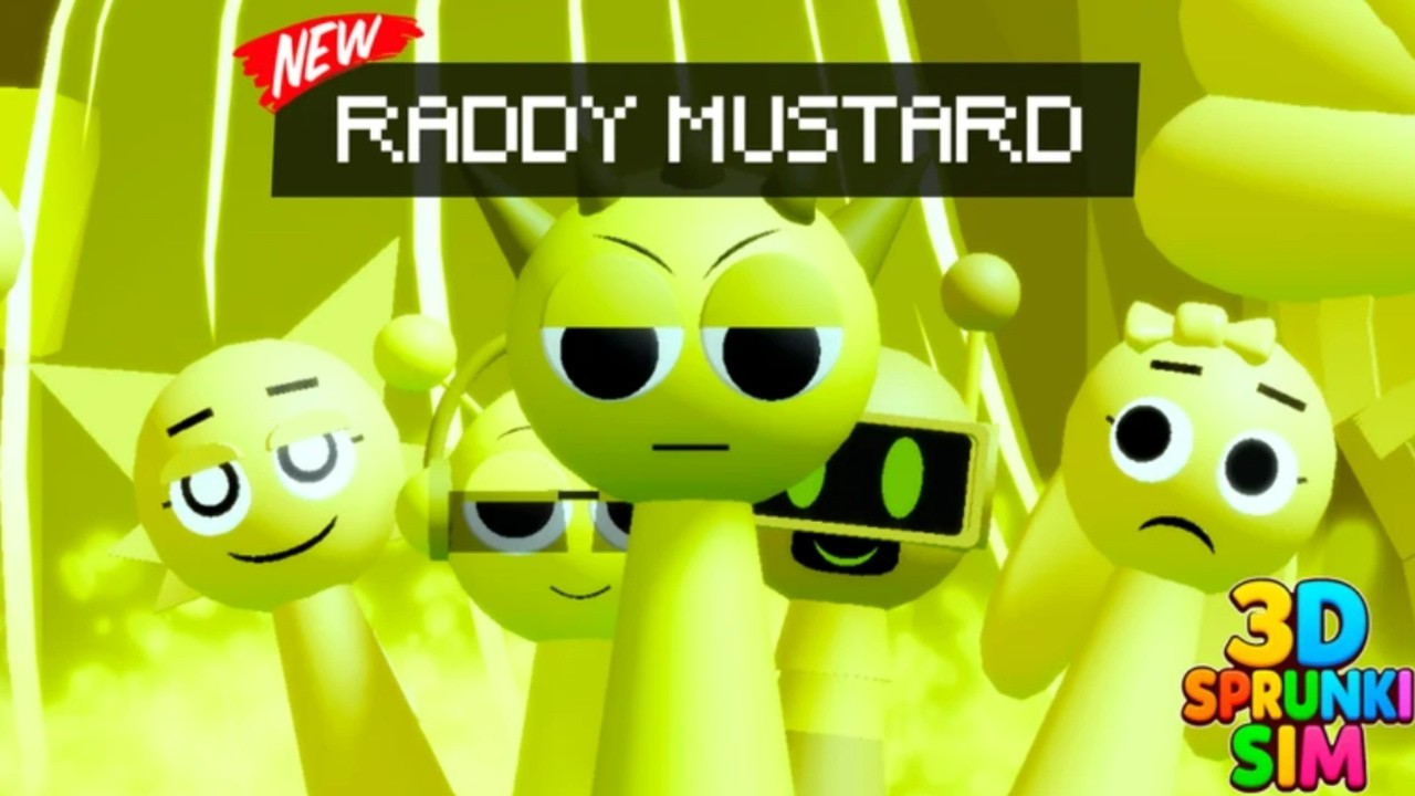 How to get Raddy Mustard Badge Morphs In 3D Sprunki SIM - Roblox