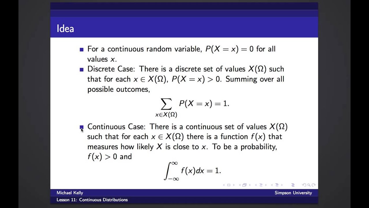 Continuous Distributions