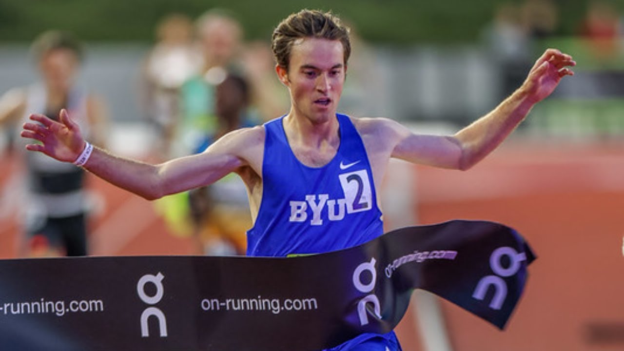 Kenneth Rooks runs the #2 time in NCAA History in the goodr Steeple at the Track Fest