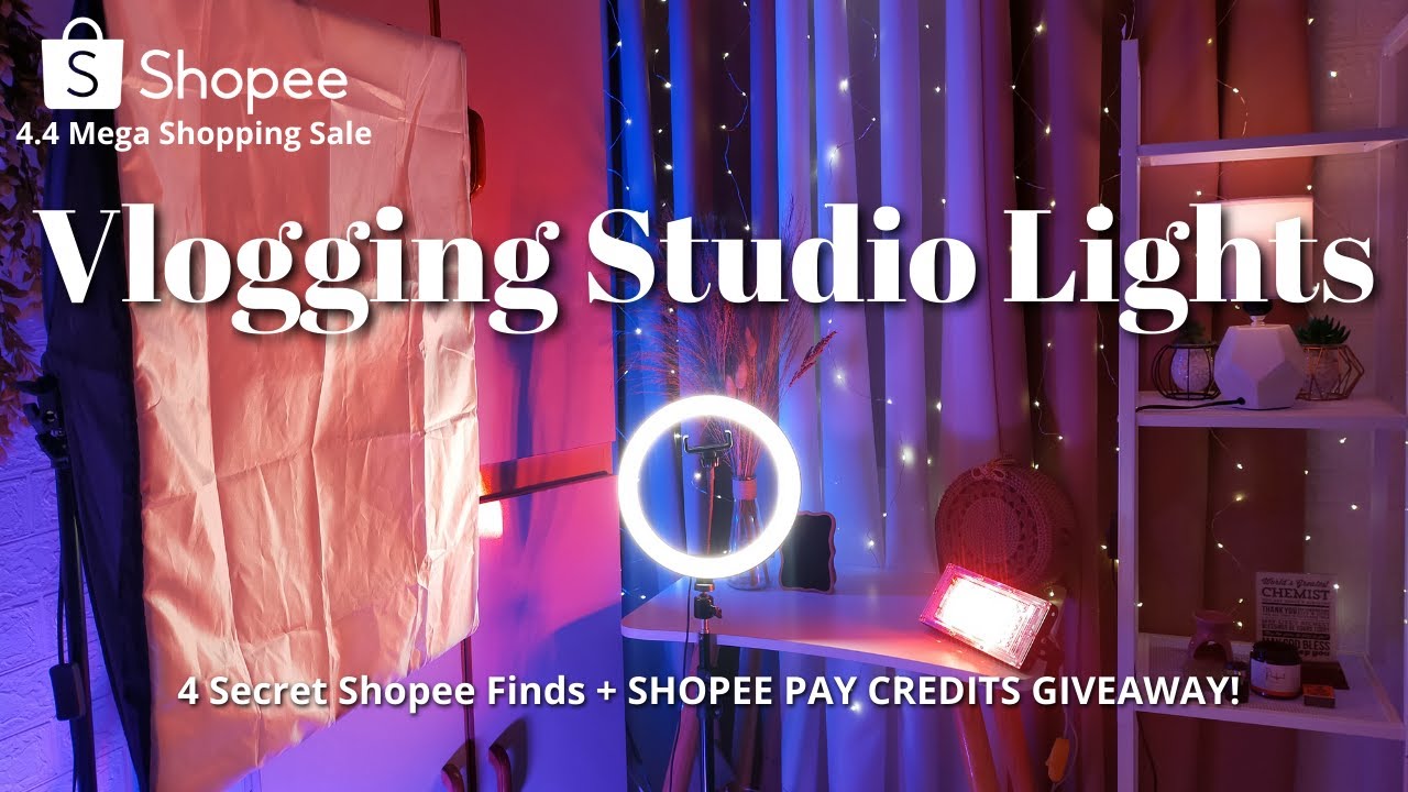 AFFORDABLE SHOPEE LIGHTING EQUIPMENT FOR VLOGGING AND TIKTOK VIDEOS + GIVEAWAY (OPEN) // PH