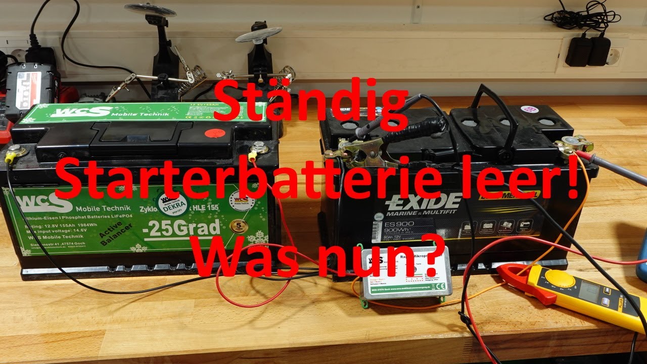 WCS Goch: Ständig Starterbatterie leer! Was nun?