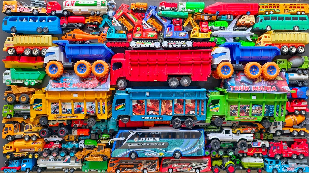 Mobil Mobilan Truk Oleng , Mobil Truk Molen, Mobil Balap, Truk Pasir, Excavator, Mobil Roket, Damkar