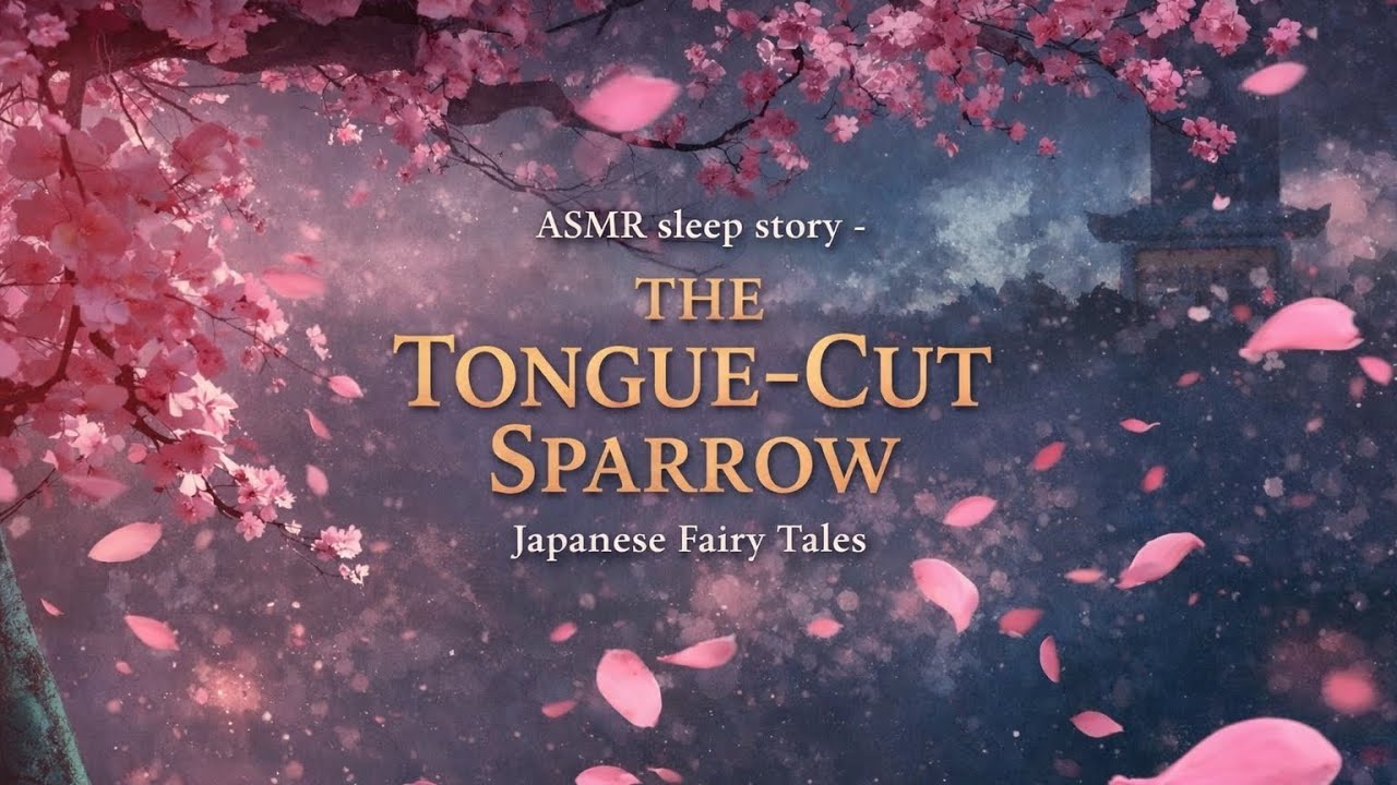 The Tongue-Cut Sparrow - ASMR Sounds Japanese Fairytale #1 | A Healing Deep Sleep Story