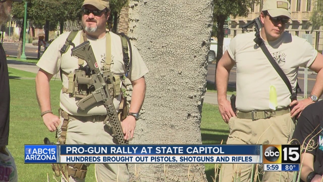 Hundreds gather at pro-gun rally in Phoenix