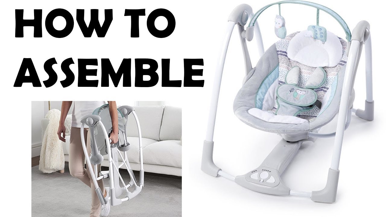 Как собрать детские качели Ingenuity Baby Swing — портативные качели Power Adapt (ссылки ниже)