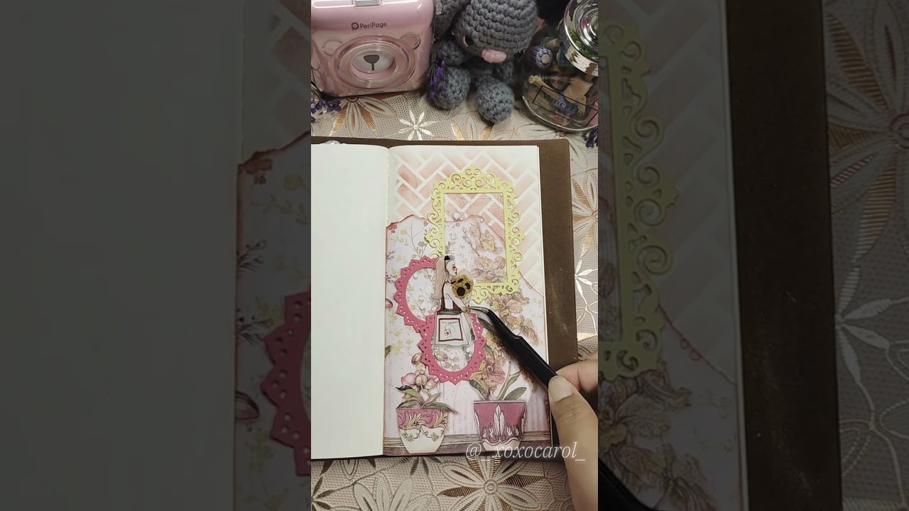 TN Journal Scrapbook | Yellow Frame Butterfly 