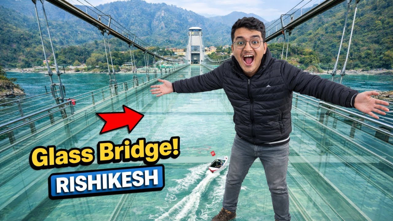 Glass bridge in Rishikesh 🤯| EP 4 | VLOG | Rishikesh