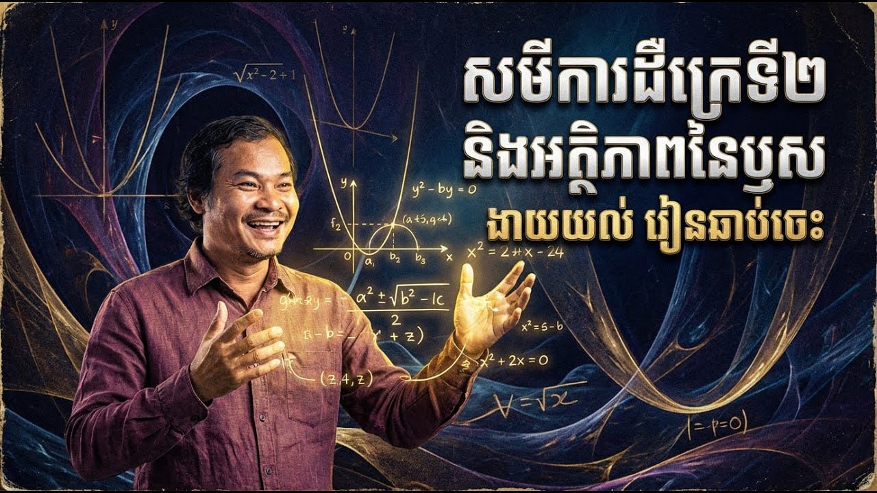 សមីការដឺក្រេទីពីរ និងអត្ថិភាពនៃឫស