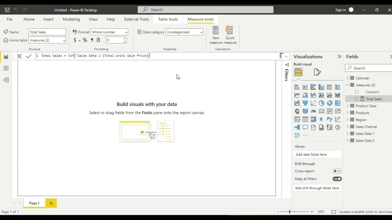 Working with multiple Fact Tables in power bi