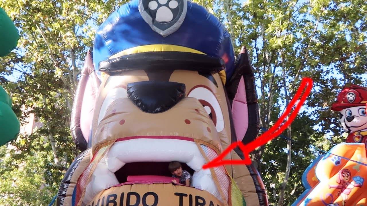 Jump Inside Giant Paw Patrol Bouncy Castle - FUN Play