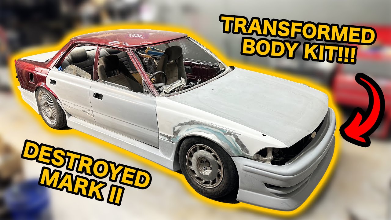 Destroyed Toyota Mark II Body Kit Full Restoration