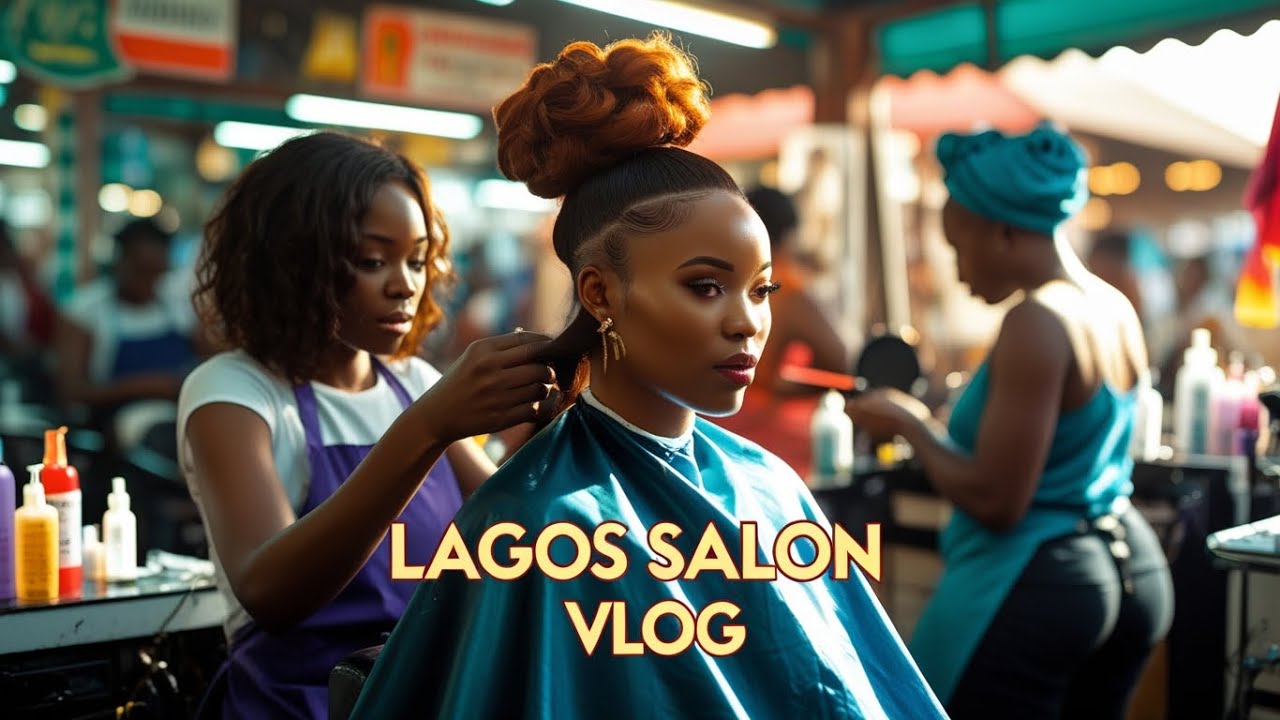 Lagos Salon Vlog | Getting My Hair Done at Tejuosho Market