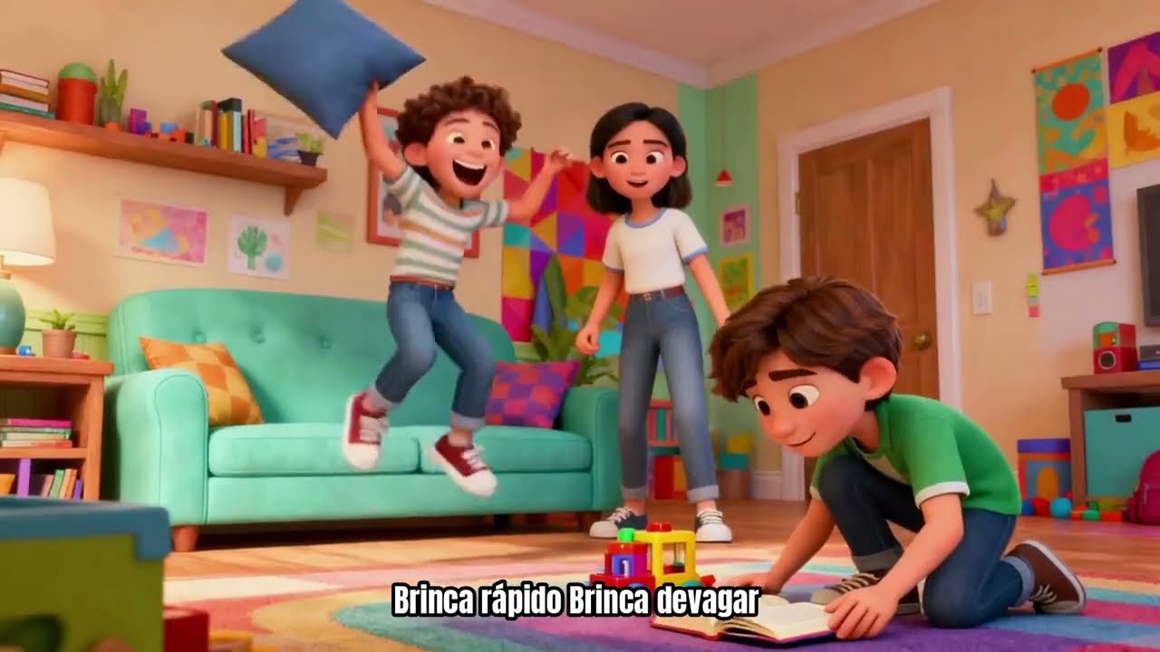 Rápido e Devagar 🎵 | Música Infantil de Ritmo para Crianças | ZigZigBoom
