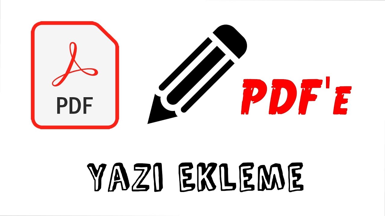 pdf üzerine yazı yazma