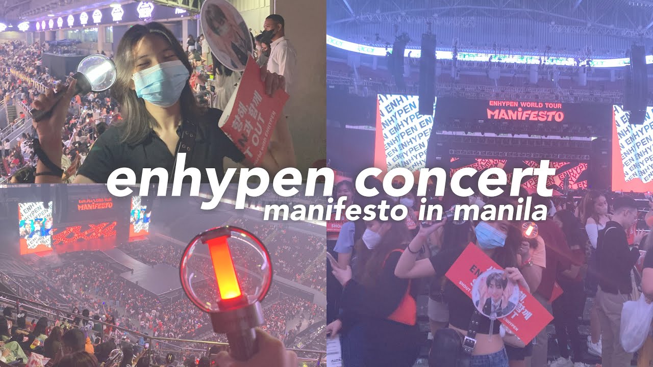 concert vlog | enhypen manifesto in manila + confetti giveaway !
