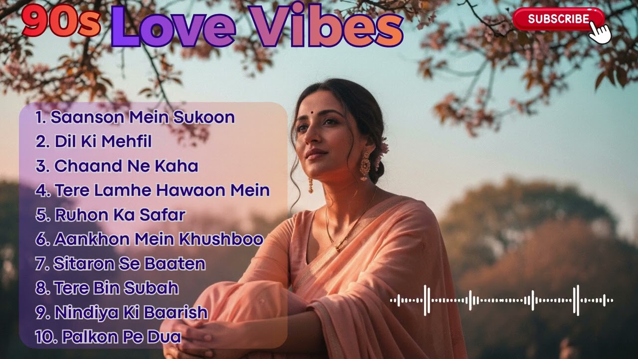 90s Bollywood Love Vibes 🌹 Calm Hindi Songs Collection