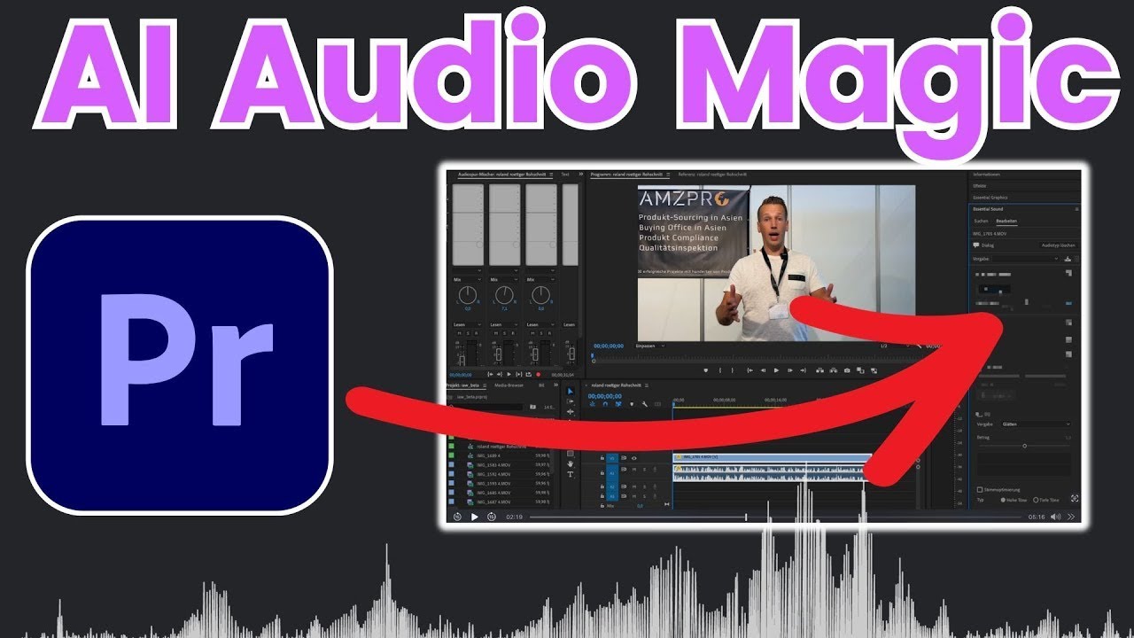 Adobe Premiere Beta AI - Essentail Sound Tutorial - Deutsch #adobeai #adobepremierepro