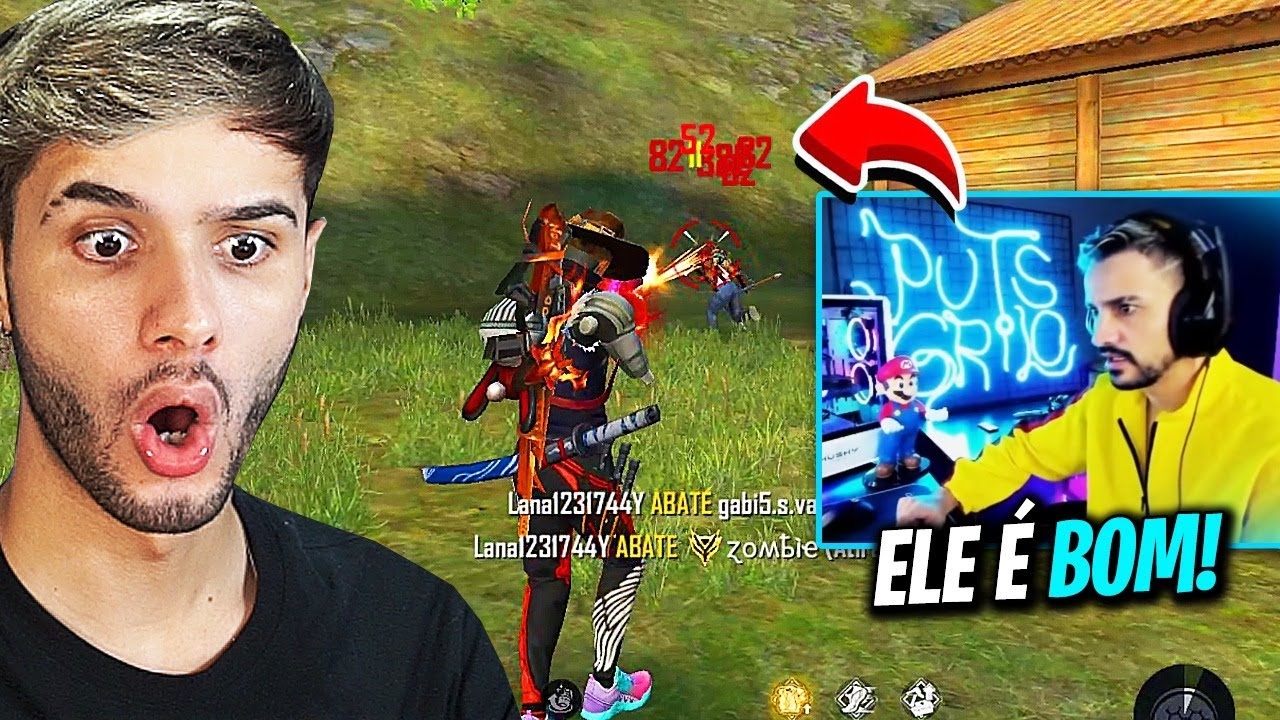 ESSE COACH FAMOSO AVALIOU MINHA GAMEPLAY NO FREE FIRE!!