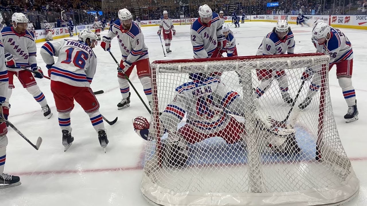 Rangers@Leafs pre-game warm up