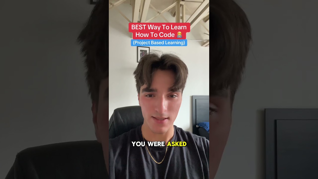 BEST Way To Learn How To Code (Project Based) #shorts #shortsfeed