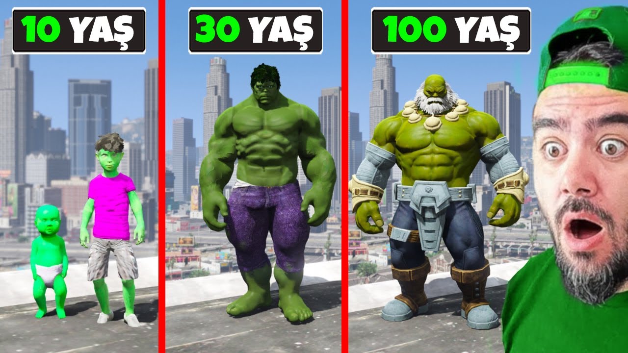 DÜNYANIN EN GÜÇLÜ PRO HULK OLDUM ÇOK GÜÇLÜ - GTA 5 MODS