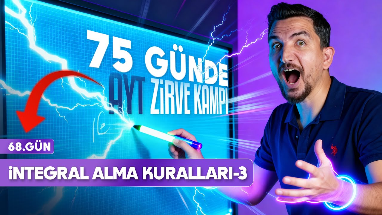 68)AYT MATEMATİK KAMPI (68.GÜN)-İNTEGRAL ALMA KURALLARI-İLYAS GÜNEŞ