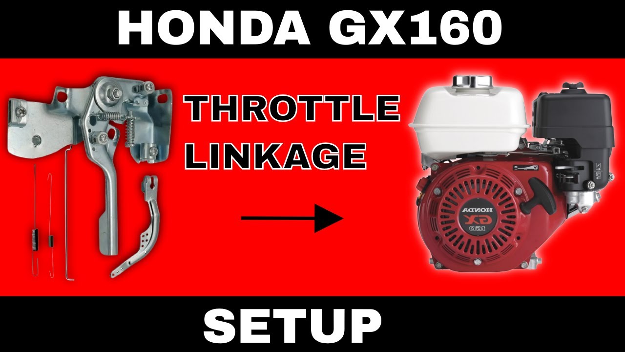 Как настроить тягу дроссельной заслонки Honda GX160 / отверстие для регулятора оборотов (сборка м...
