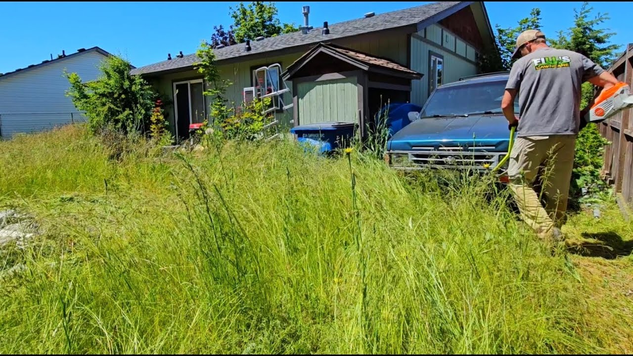 Man Dealing With Health Issues Gets A FREE Lawn Makeover