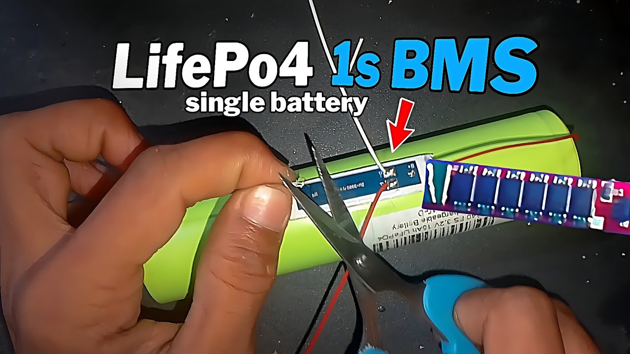 Lifepo4 single Battery 1s BMS 3.2V 15Ah🔋With Short Circuit Protection!