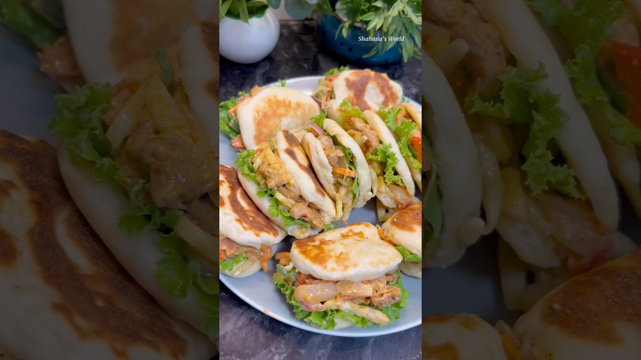 Delicious mini chicken pocket shawarma recipe | Easy mini chicken shawarma recipe #shawarma #fypシ