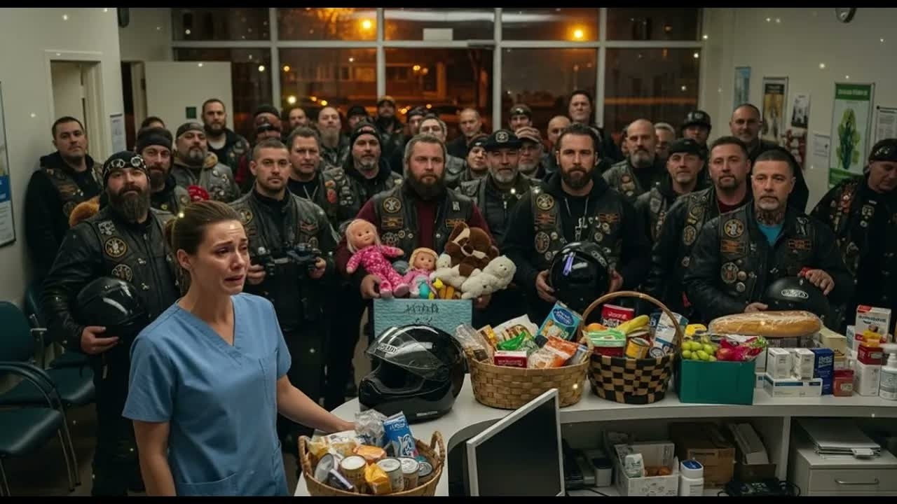She treated a biker without insurance — that night, 200 riders brought gifts to her small clinic