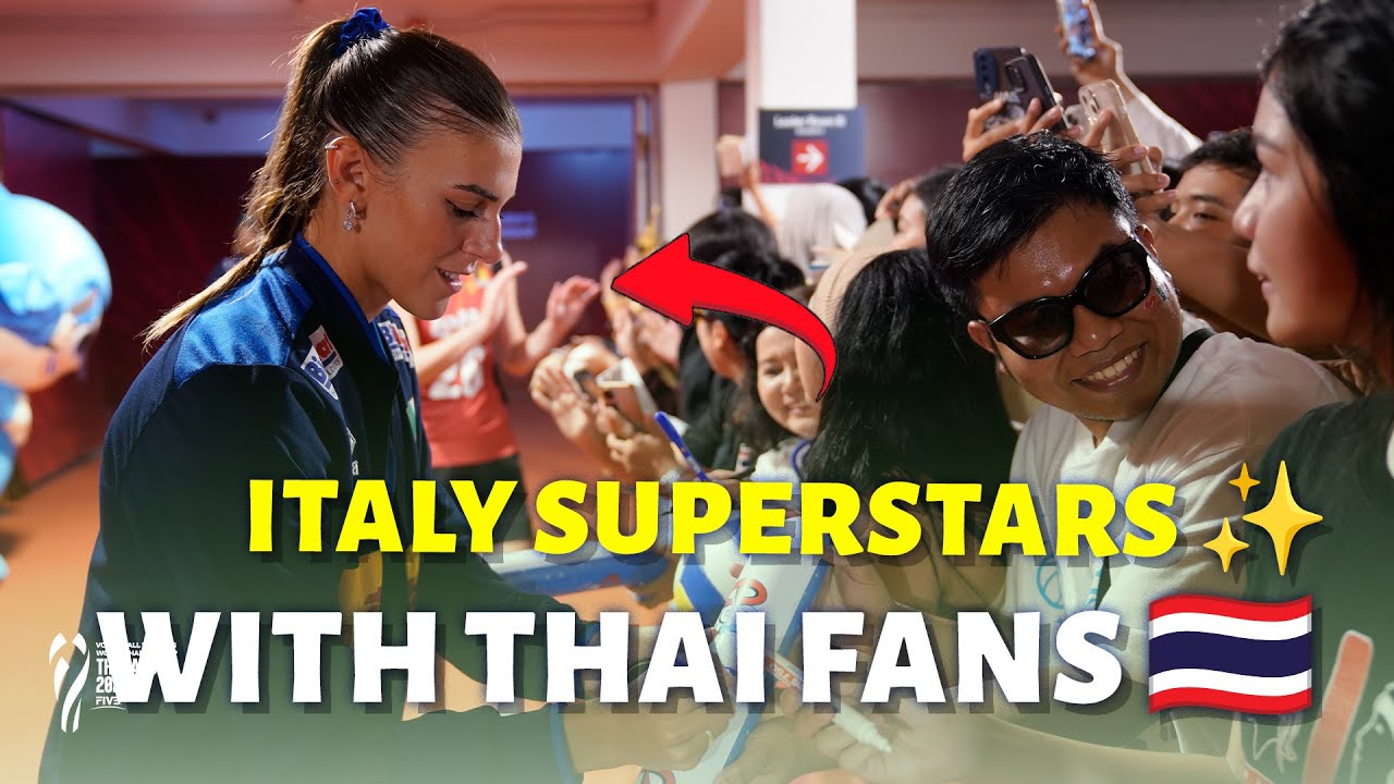Sylla & Orro with Thai Fans! 🔥 Italy vs Belgium World Championship 2025 | ซิลล่า & ออร์โร่ เจอแฟนไทย