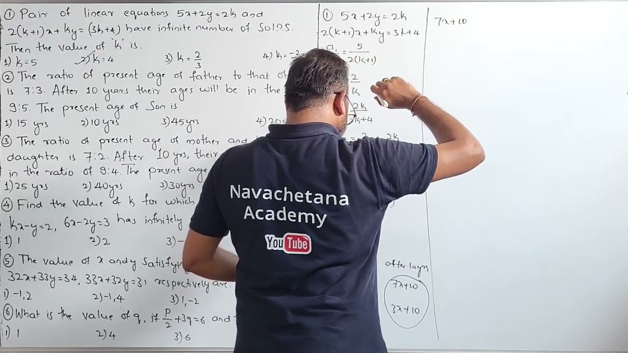 KARTET Maths Pair of linear equation in two variables & Previous year questions #kartet #kartet2025