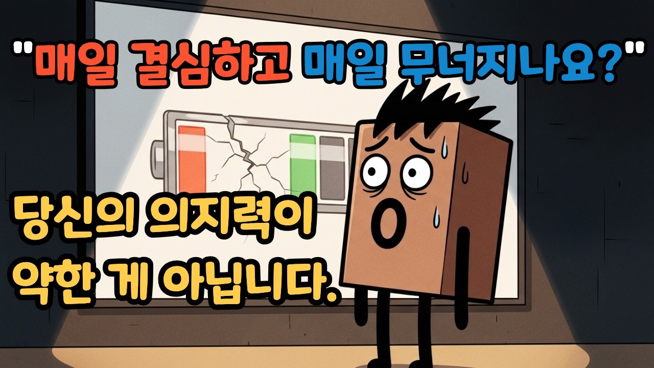 이걸 모르면 평생 자기 관리 실패합니다 — 의지력의 충격적인 진실