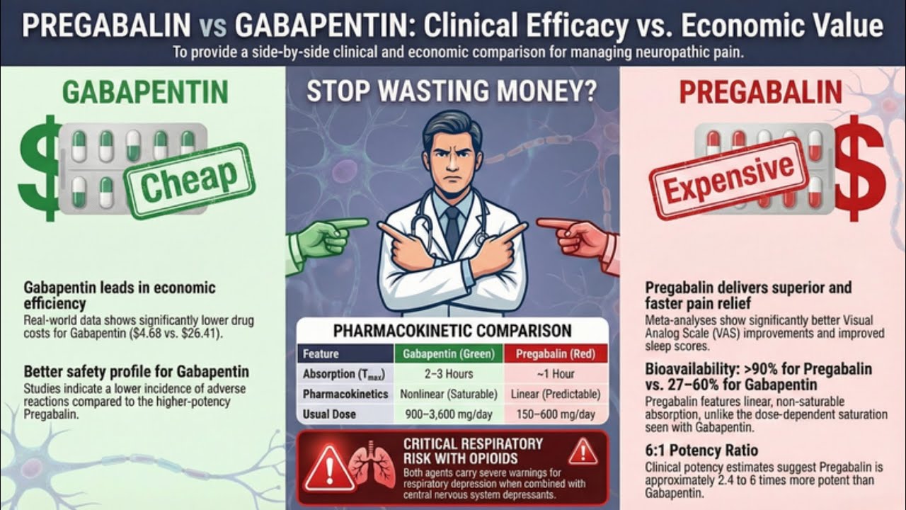💊Gabapentin V/S Pregabalin : where to use, which one?💊