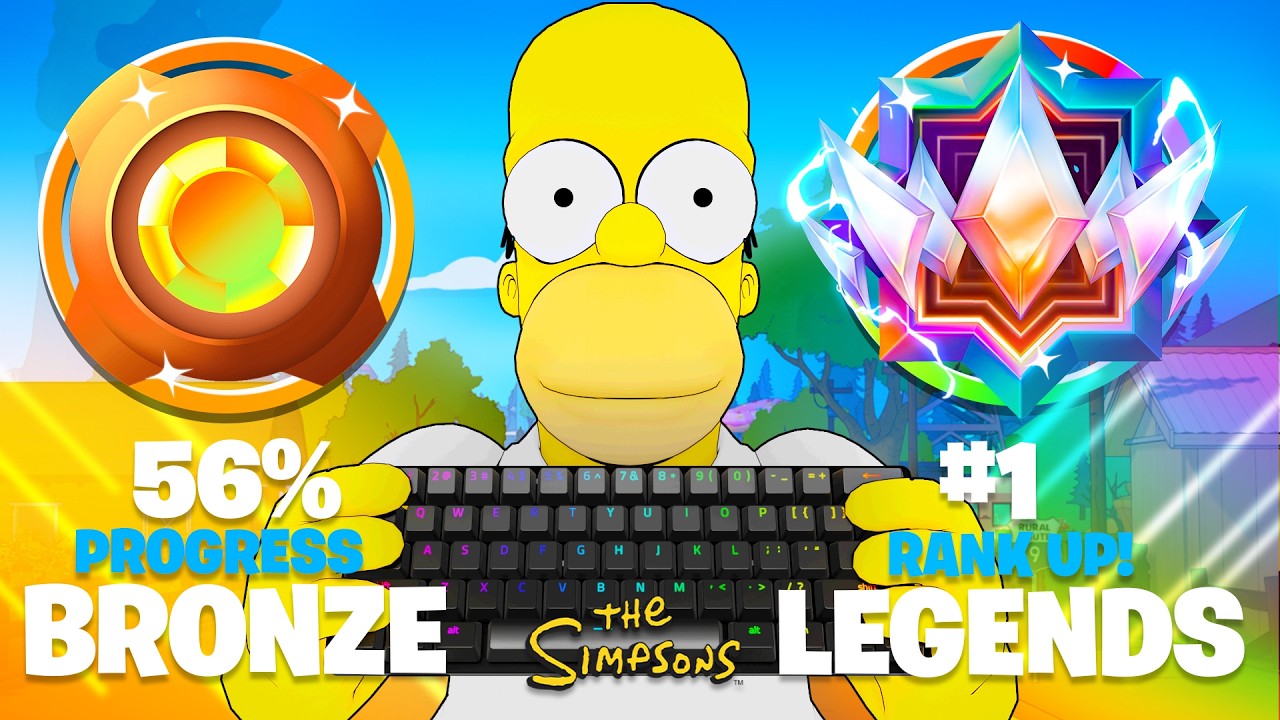 Спидран в ранговом режиме Reload: от Бронзы до Unreal Legend в одиночку (Fortnite Simpsons)