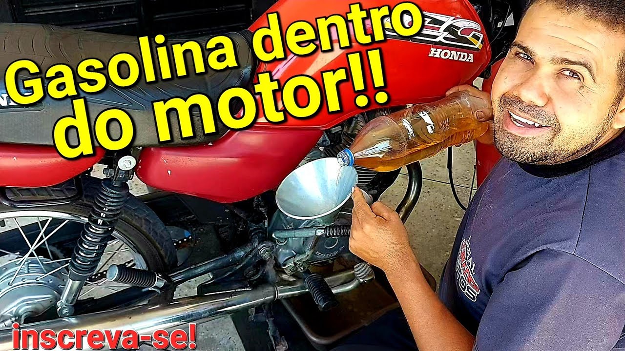 Limpar motor por dentro com gasolina sem precisar abrir O MOTOR