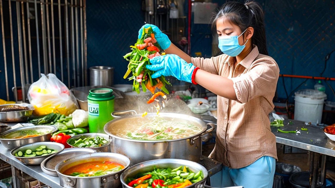Affordable Cambodian Lunch! 20+ Dishes Daily at Pou Touch Camko | Phnom Penh Street Food