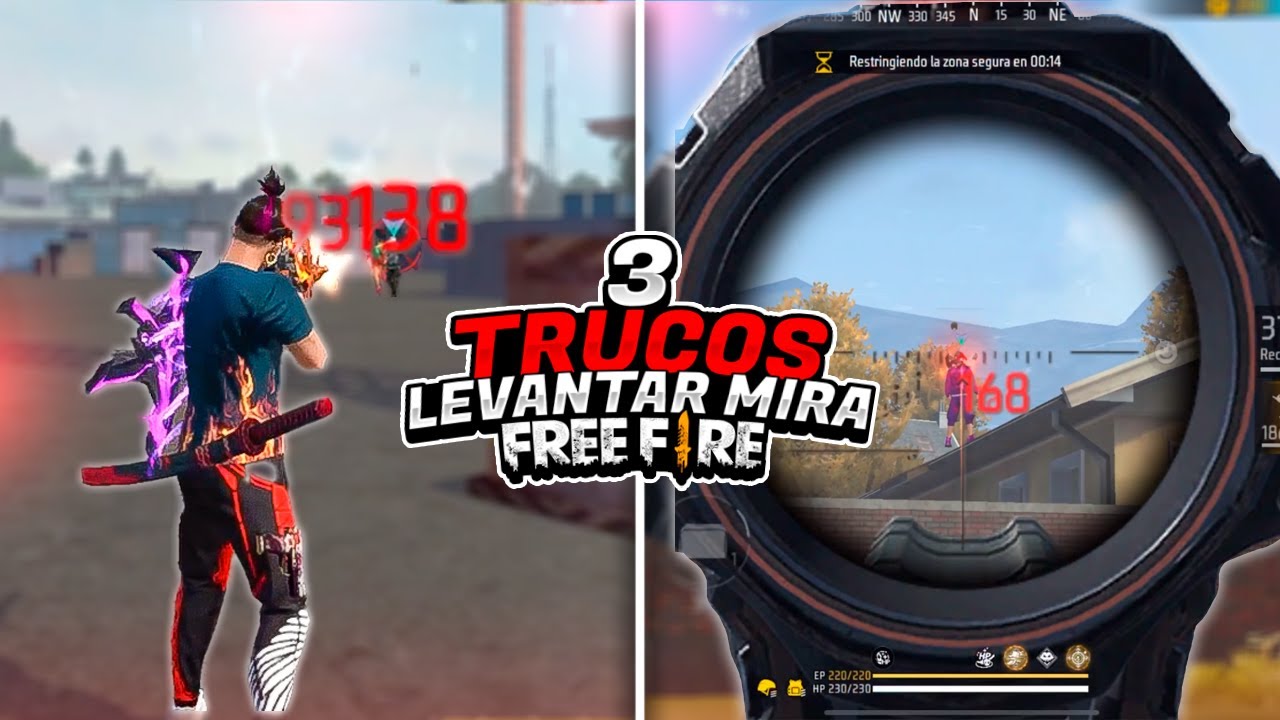 3 TRUCOS PARA DAR TODO R0JO CON CUALQUIER M1RA!! - Free Fire