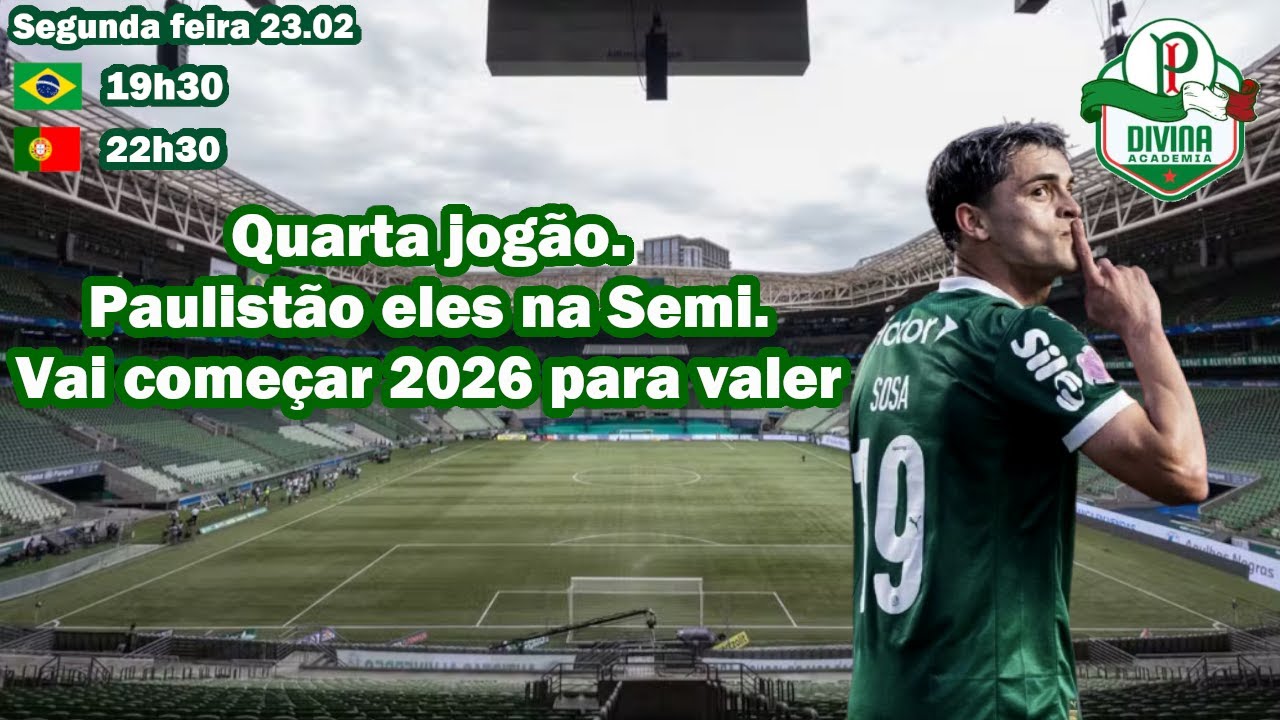 🔴#AOVIVO | DIVINA ACADEMIA: Quarta jogão. Paulistão eles na Semi. Vai começar 2026 para valer.