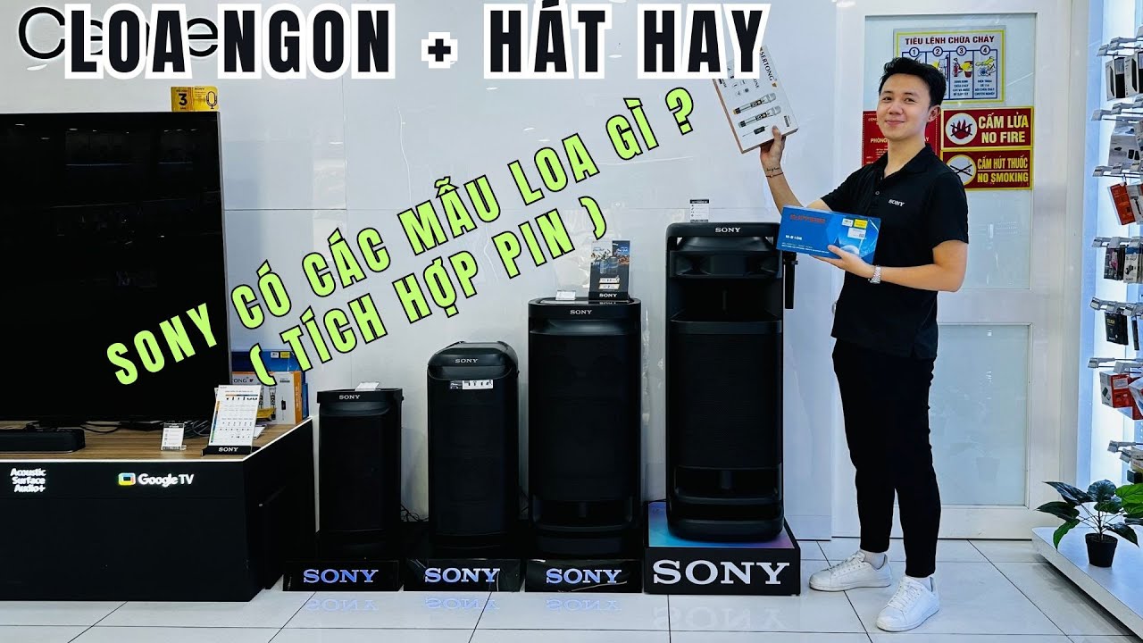 Tất cả các loa One Box có Pin của Sony 2024 ! Quá nhiều lựa chọn cho các Bác thích nghe nhạc và hát