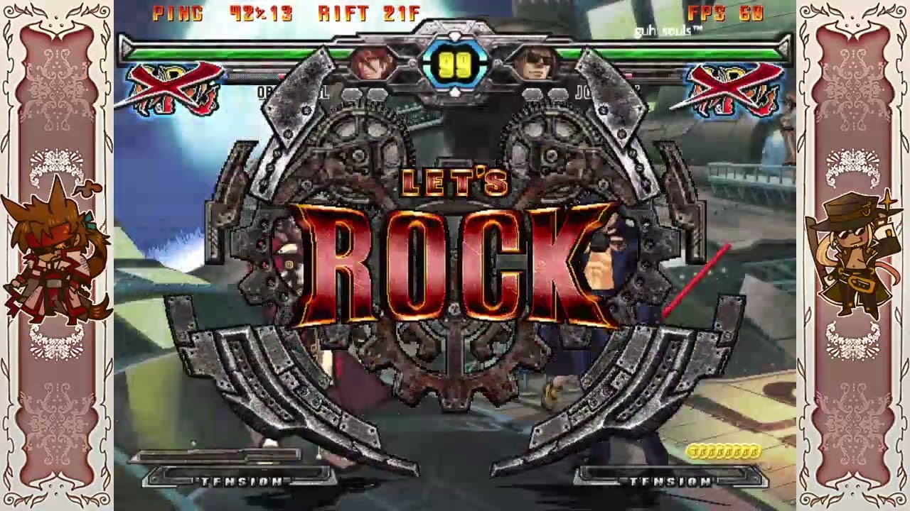 GGAC+R Netplay | Kurisu (HOS) vs 7temple (Johnny/Venom)