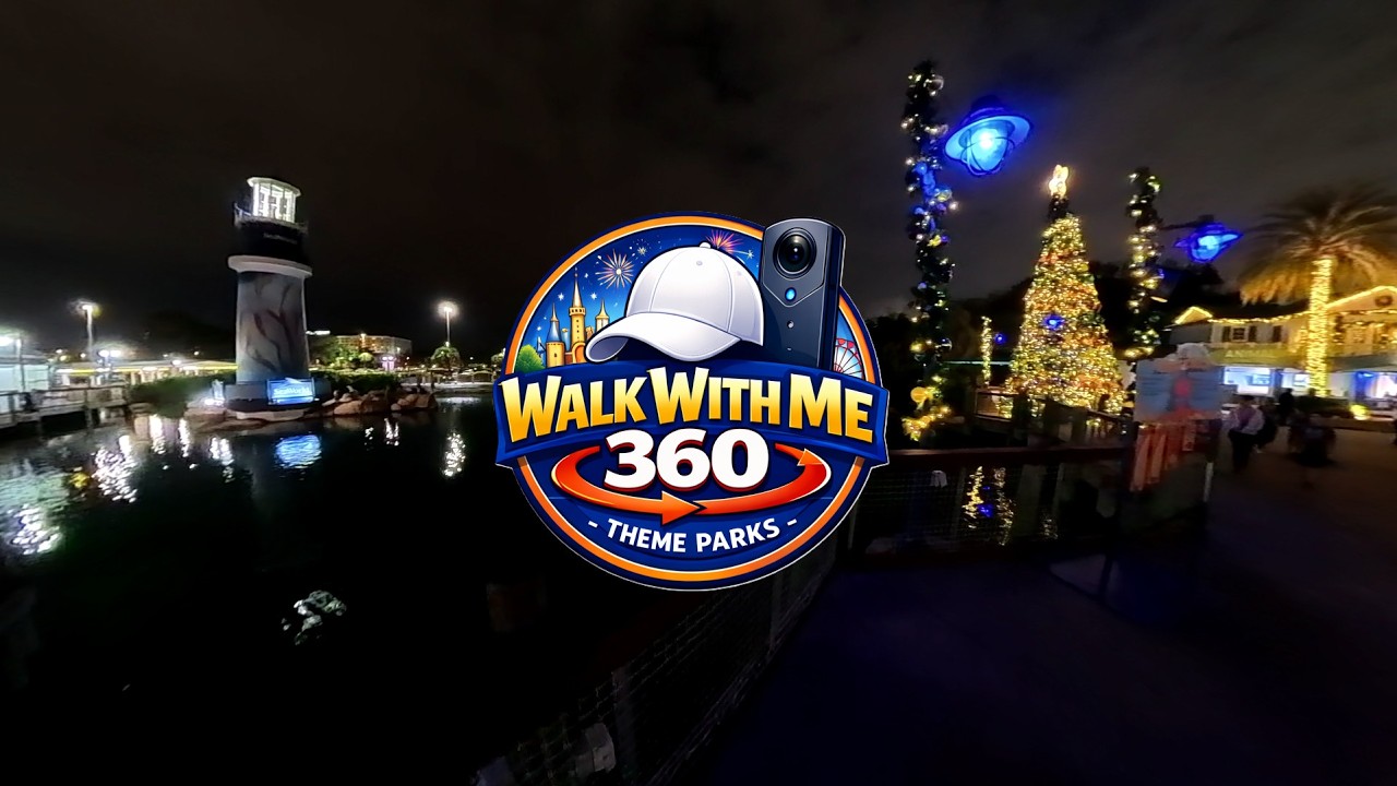SeaWorld - Christmas - Port of Entry | POV in 360° 4K | VR