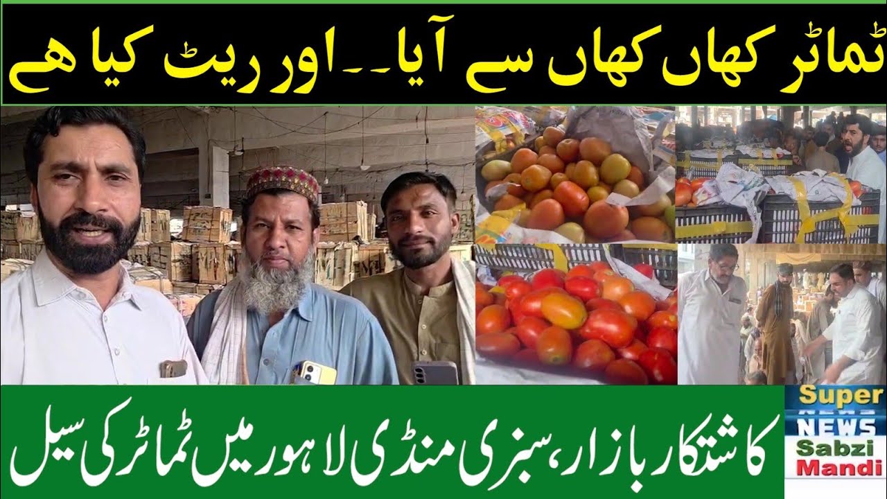Tomato Prices Trending in Lahore Sabzi Mandi 🍅📈 | Tomato Rate Update Pakistan | Latest Mandi News