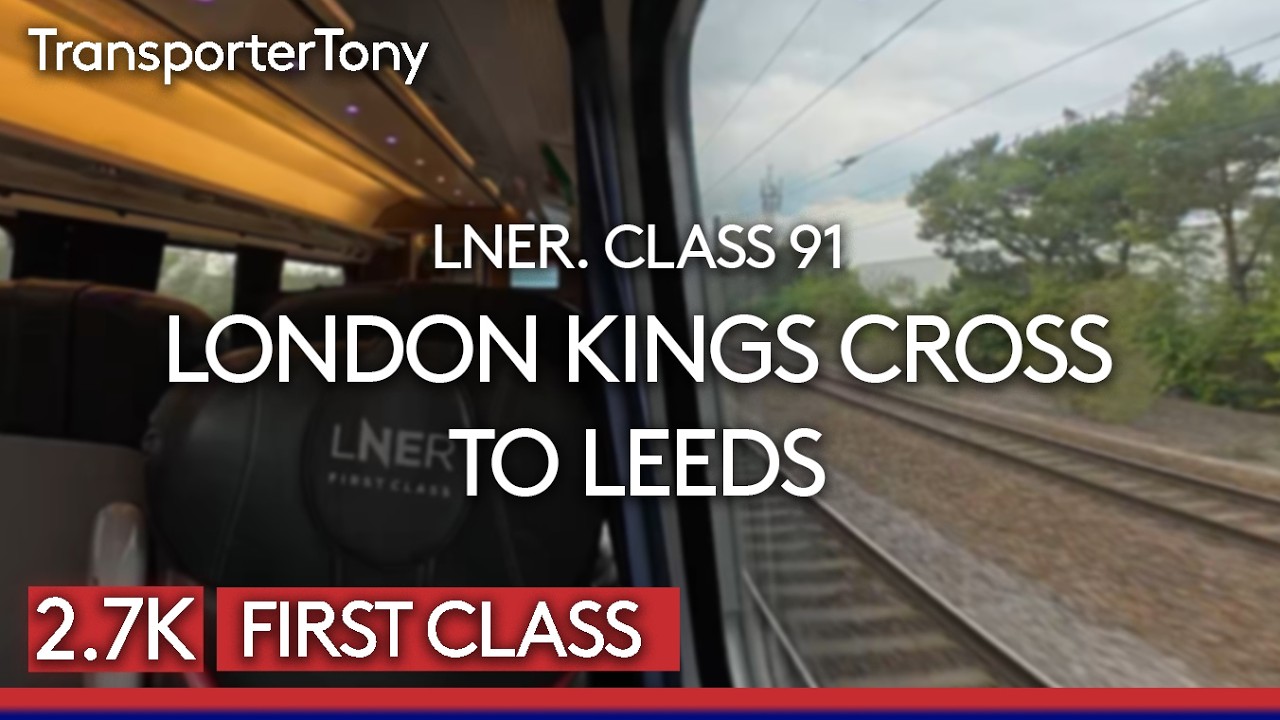 LNER Class 91 full journey from London Kings Cross to Leeds