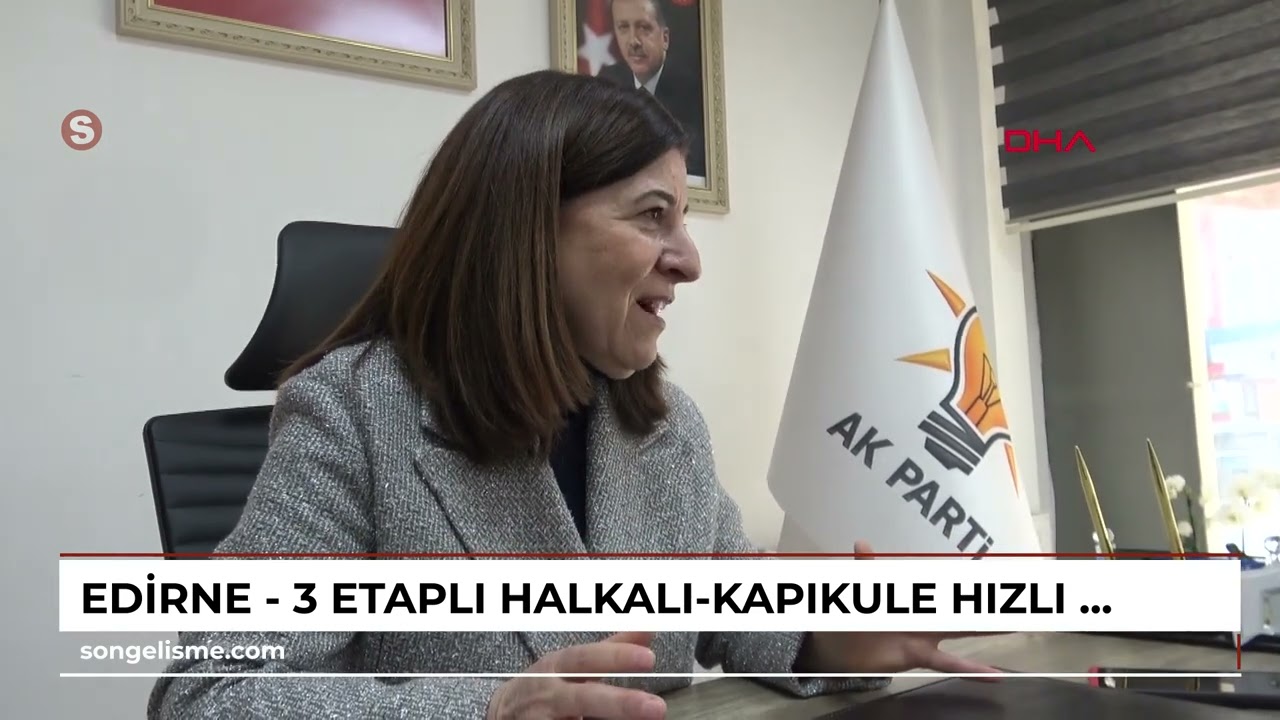 EDİRNE - 3 etaplı Halkalı-Kapıkule hızlı tren projesinin iki etabı bu yıl tamamlanacak
