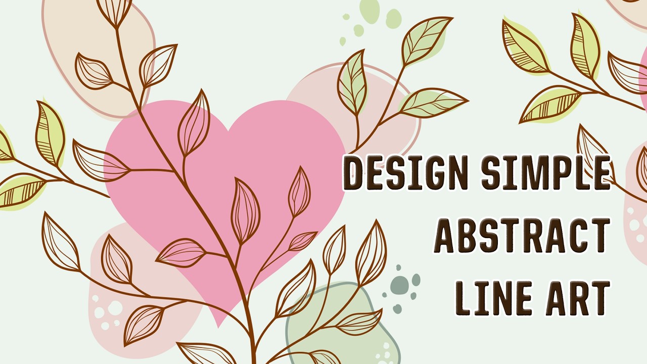How to design Abstract Floral Art in Adobe Illustrator with Your Own Brushes